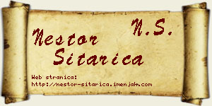 Nestor Sitarica vizit kartica